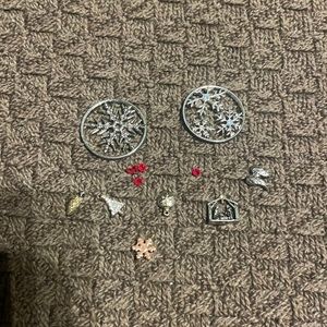 Origami owl Christmas charms